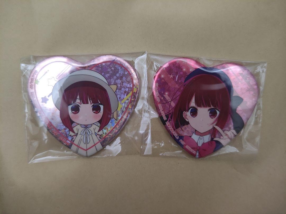 Amazon.co.jp: TVアニメ 推しの子 ハート型ホログラム缶バッジ